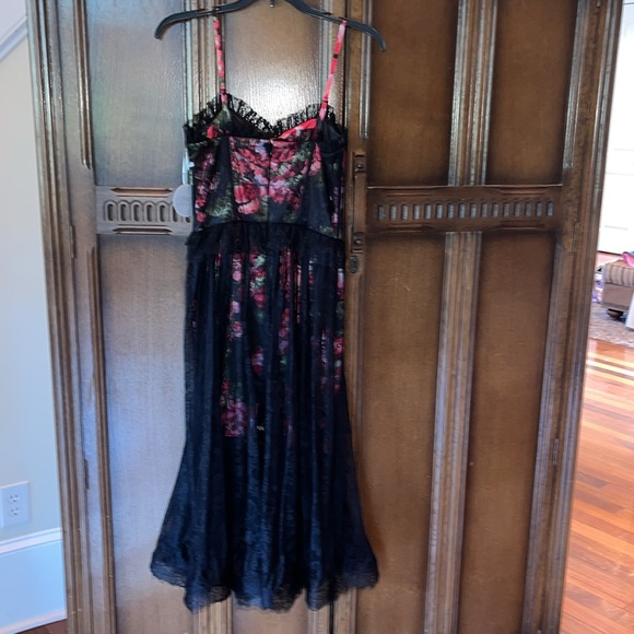 NWT Pearl Georgina Chapman Size 4 Lace Overlay Dress - Picture 4 of 5